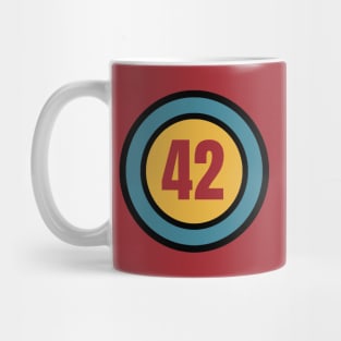 The Number 42 - forty two - forty second - 42nd Mug